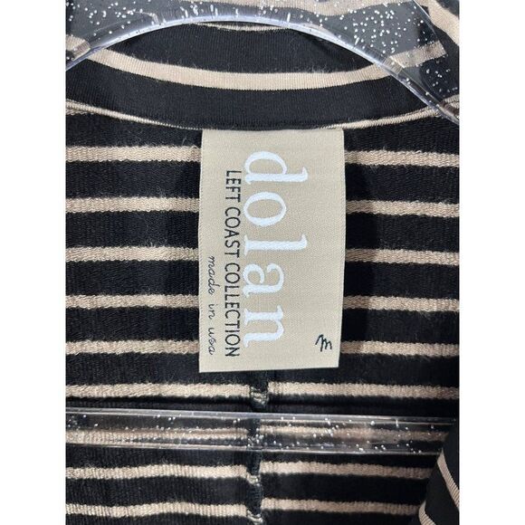 Anthropologie Dolan Shadow Band Ponte Knit Open Cropped Blazer Medium Black - Picture 7 of 9